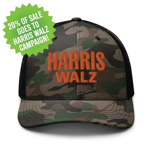 Harris Walz Camo Cap